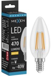 Mexen Vintis Bec LED filament E14, C35, 4W, Caldă - 2700K, 470 lm, clar - L154-E14-0427-00 (L154-E14-0427-00)