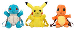 Slammer Rucsac de pluș Pokemon, 3 tipuri (PM22760V1)