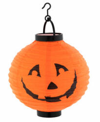 Grafix Lampion de hârtie Halloween cu lumină LED, 20 cm (820008)