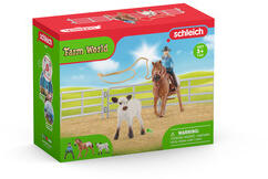Schleich Curse cu lasou cu cowgirl (SLH42577) Figurina