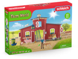 Schleich hambar roșu cu animale SLH42606 (SLH42606) Figurina