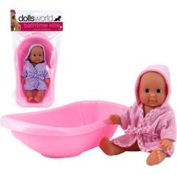 Dolls World Ellie păpușă care poate fi făcută baie cu cadă - 18 cm, diverse modele (60220) Papusa