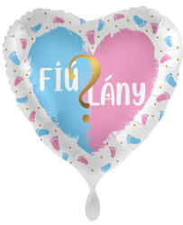  Balon folosit pentru băieți sau fete, în formă de inimă, folie de 45 cm (70177)
