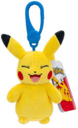  Figurină de pluș Pokémon cu breloc - Pikachu 8 cm (zâmbind) (PKW3654) Figurina