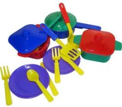  Set de oale din plastic cu ustensile - diverse modele (5004) Bucatarie copii