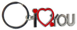  Breloc metalic cu inscripția I love you (737117)