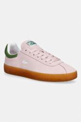 Lacoste Baseshot Sneakers sportcipő női velúr - rózsaszín Női 40