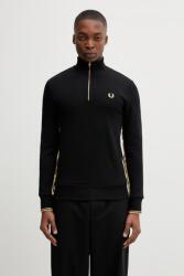 Fred Perry melegítőfelső férfi pamut - fekete M