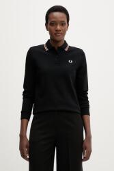 Fred Perry pamut hosszúujjú - fekete 36