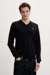Fred Perry gyapjú pulóver - sötétkék M