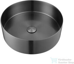 Wellis Marigold pultra ültethető rozsdamentes acél mosdó, szálcsiszolt fegyvermetál WB00557 (WB00557)