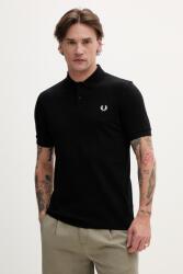 Fred Perry pamut póló Plain Fred Perry Shirt - fekete S