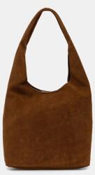 Calvin Klein női velúrbőr shopper - barna Univerzális méret