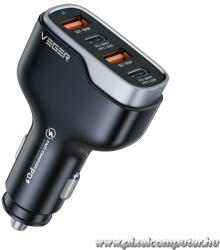  VEGER CC53-2A2C autós töltő - 66W, 2× USB-C + 2× USB-A, PD, QC 3.0 (6970453555980)