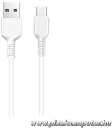 hoco. USB - USB-C kábel 1 m - 2.4A töltés és adatátvitel, alumínium csatlakozóval (6957531068853)