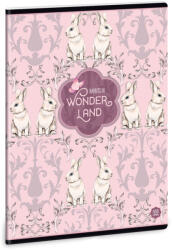 Ars Una Extra Kapcsos Füzet A/5 Négyzetrácsos Wonderland Rabbits (944) 19 (AU93149440)