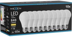 Mexen Nova 10x LED izzó E27, A60, 8W, Meleg - 3000K, 840 lm - L100-E27-0830-01x10 (L100-E27-0830-01x10)