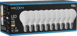 Mexen Nova 10x LED izzó E14, G45, 1W, Meleg - 3000K, 105 lm - L101-E14-0130-01x10 (L101-E14-0130-01x10)