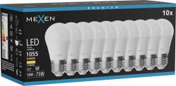 Mexen Nova 10x LED izzó E27, G45, 10W, Meleg - 3000K, 1055 lm - L101-E27-1030-01x10 (L101-E27-1030-01x10)
