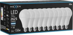 Mexen Nova 10x LED izzó E27, A95, 25W, Hideg - 6500K, 2625 lm - L100-E27-2565-01x10 (L100-E27-2565-01x10)