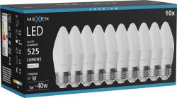 Mexen Nova 10x LED izzó E27, C37, 5W, Semleges - 4000K, 525 lm - L102-E27-0540-01x10 (L102-E27-0540-01x10)