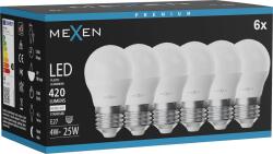 Mexen Nova 6x LED izzó E27, G45, 4W, Semleges - 4000K, 420 lm - L101-E27-0440-01x06 (L101-E27-0440-01x06)