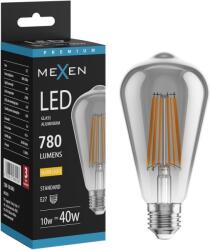 Mexen Vintis Filament LED izzó E27, ST64, 10W, Meleg - 2700K, 780 lm, füstös - L152-E27-1027-70 (L152-E27-1027-70)