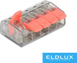 ELDLUX 5 pólusú nyítható kábelösszekötő 50db/doboz (CMK625-50)