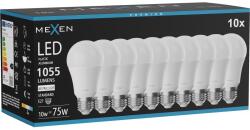 Mexen Nova 10x LED izzó E27, A60, 10W, Semleges - 4000K, 1055 lm - L100-E27-1040-01x10 (L100-E27-1040-01x10)