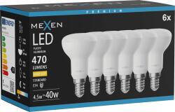 Mexen Nova 6x LED izzó E14, R50, 4, 5W, Meleg - 3000K, 470 lm - L103-E14-0530-01x06 (L103-E14-0530-01x06)