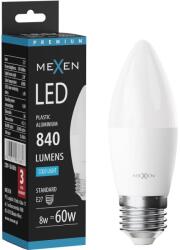 Mexen Nova LED Izzó E27, C37, 8W, Hideg - 6500K, 840 lm - L102-E27-0865-01 (L102-E27-0865-01)