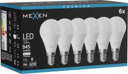 Mexen Nova 6x LED izzó E14, G45, 9W, Semleges - 4000K, 945 lm - L101-E14-0940-01x06 (L101-E14-0940-01x06)