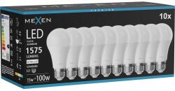 Mexen Nova 10x LED izzó E27, A60, 15W, Semleges - 4000K, 1575 lm - L100-E27-1540-01x10 (L100-E27-1540-01x10)