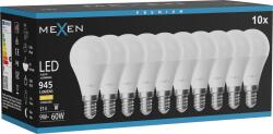 Mexen Nova 10x LED izzó E14, G45, 9W, Meleg - 3000K, 945 lm - L101-E14-0930-01x10 (L101-E14-0930-01x10)