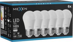 Mexen Nova 6x LED izzó E27, G45, 10W, Semleges - 4000K, 1055 lm - L101-E27-1040-01x06 (L101-E27-1040-01x06)