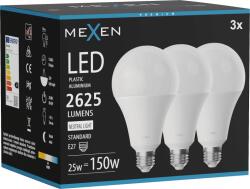 Mexen Nova 3x LED izzó E27, A95, 25W, Semleges - 4000K, 2625 lm - L100-E27-2540-01x03 (L100-E27-2540-01x03)