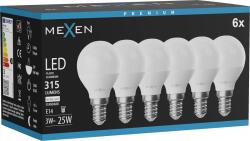 Mexen Nova 6x LED izzó E14, G45, 3W, Semleges - 4000K, 315 lm - L101-E14-0340-01x06 (L101-E14-0340-01x06)