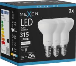 Mexen Nova 3x LED izzó E14, R50, 3W, Semleges - 4000K, 315 lm - L103-E14-0340-01x03 (L103-E14-0340-01x03)