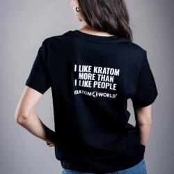 Kratom World I like Kratom more Női póló Fekete / M