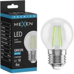 Mexen Vintis LED filament izzó E27, G45, 4W, 55 lm, zöld - L156-E27-04XX-46 (L156-E27-04XX-46)