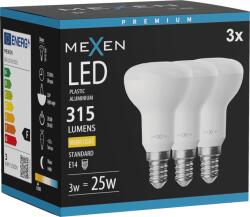 Mexen Nova 3x LED izzó E14, R50, 3W, Meleg - 3000K, 315 lm - L103-E14-0330-01x03 (L103-E14-0330-01x03)
