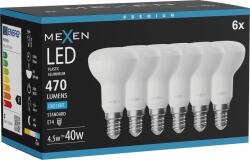Mexen Nova 6x LED izzó E14, R50, 4, 5W, Hideg - 6500K, 470 lm - L103-E14-0565-01x06 (L103-E14-0565-01x06)