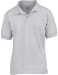 Gildan GIB8800 rövid ujjú galléros gyerek póló - sport grey szín (giB8800sp-s) - penzumplusz