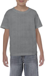 Gildan GIB5000 rövid ujjú pamut gyerek póló - graphite heather szín (giB5000gph-s) - penzumplusz