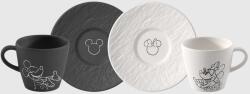 Villeroy & Boch V&B Manufacture Rock - Mickey Mouse eszpresszós szett 2személyes 4részes (10-4719-8520)