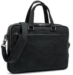 VALMIO Rio férfi bőr aktatáska - fekete (VM-5008-Black)
