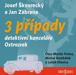 Supraphon Zábrana: 3 případy detektivní kanceláře Ostrozrak (Škvorecký - Preiss Martin, Michal Bumbálek) - 3CD (MP3) (067635)
