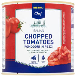 METRO Hámozott Darabolt Paradicsom Paradicsomlében 2, 55 kg (MM57335)