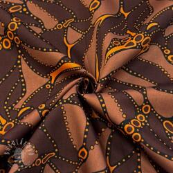  Pamutvászon SATIN Abstract dark brown