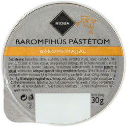  RIOBA Baromfihús Pástétom Baromfimájjal 30 g (MM90714)